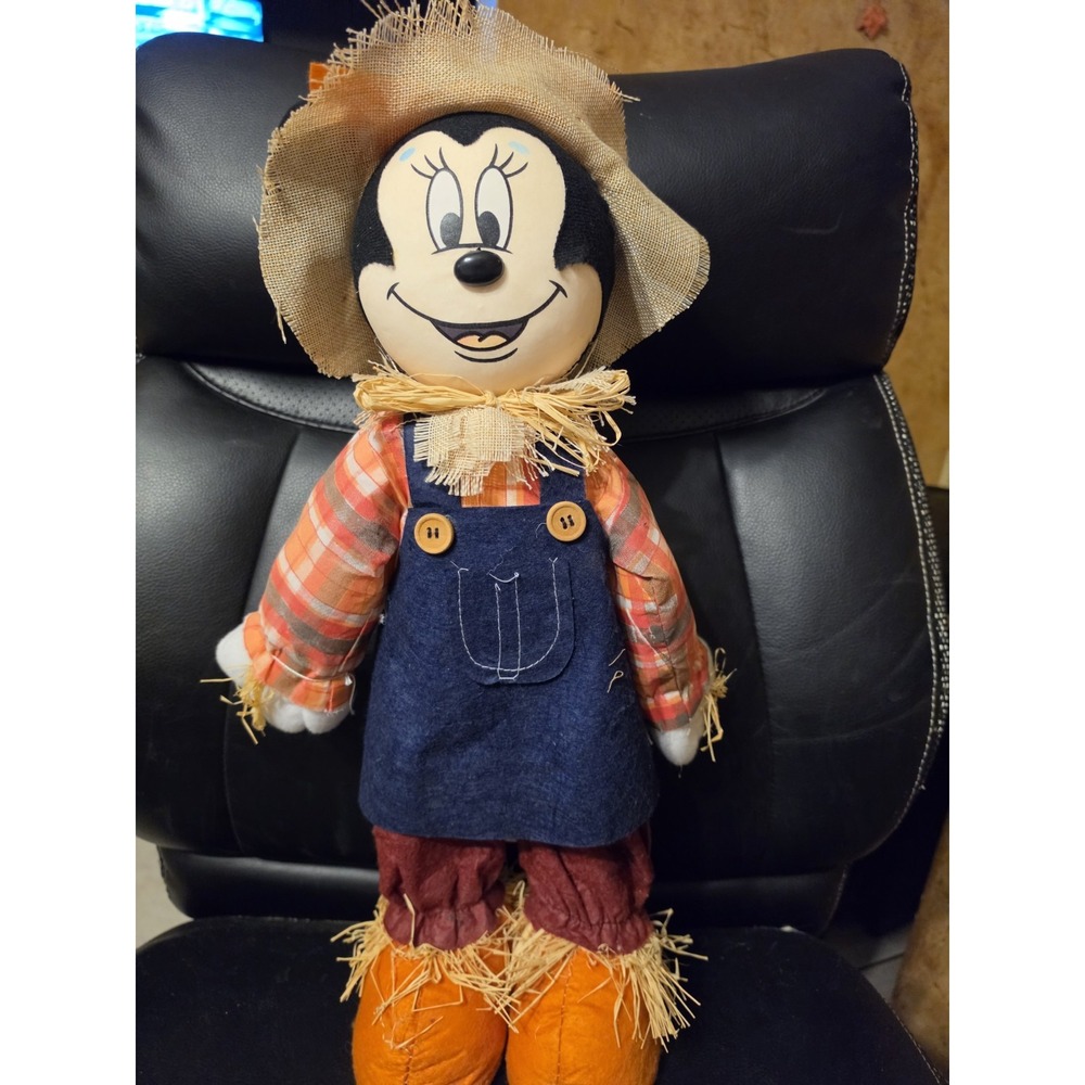 Disney Minnie Mouse Scarecrow Halloween Autumn 20" Door Greeters